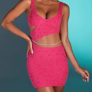 Brand New With TAGS! Hot Pink Cut Out Oh Polly Dress!